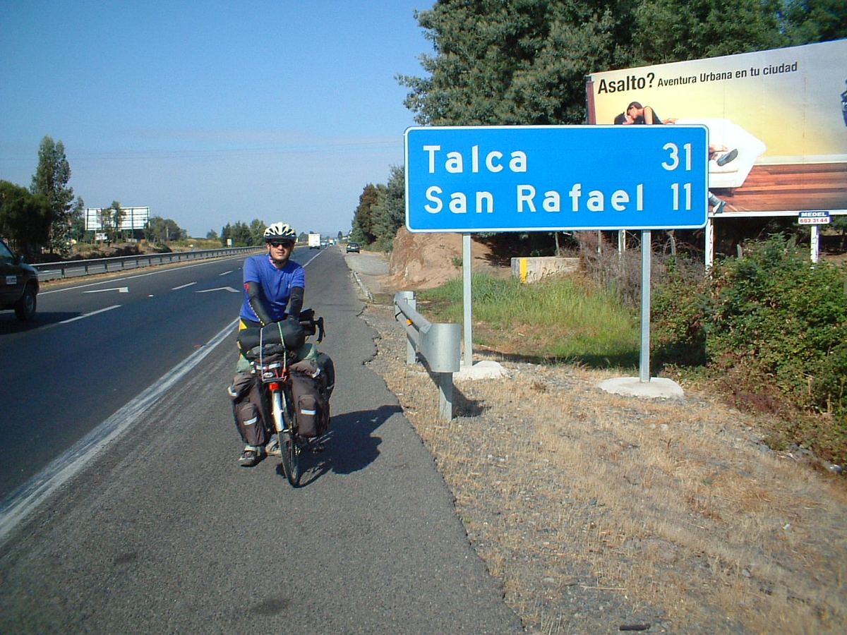 The road to Talca, Chile