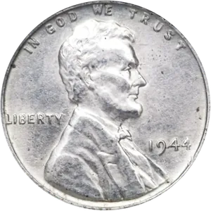 The head of a United States one cent piece