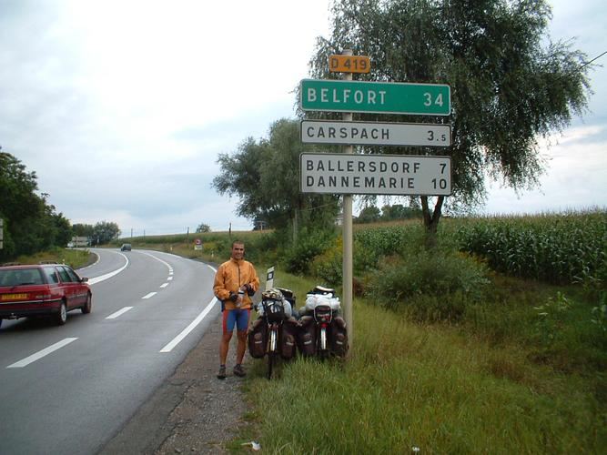 The road to Belfort, France