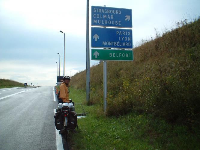 The road to Belfort, France