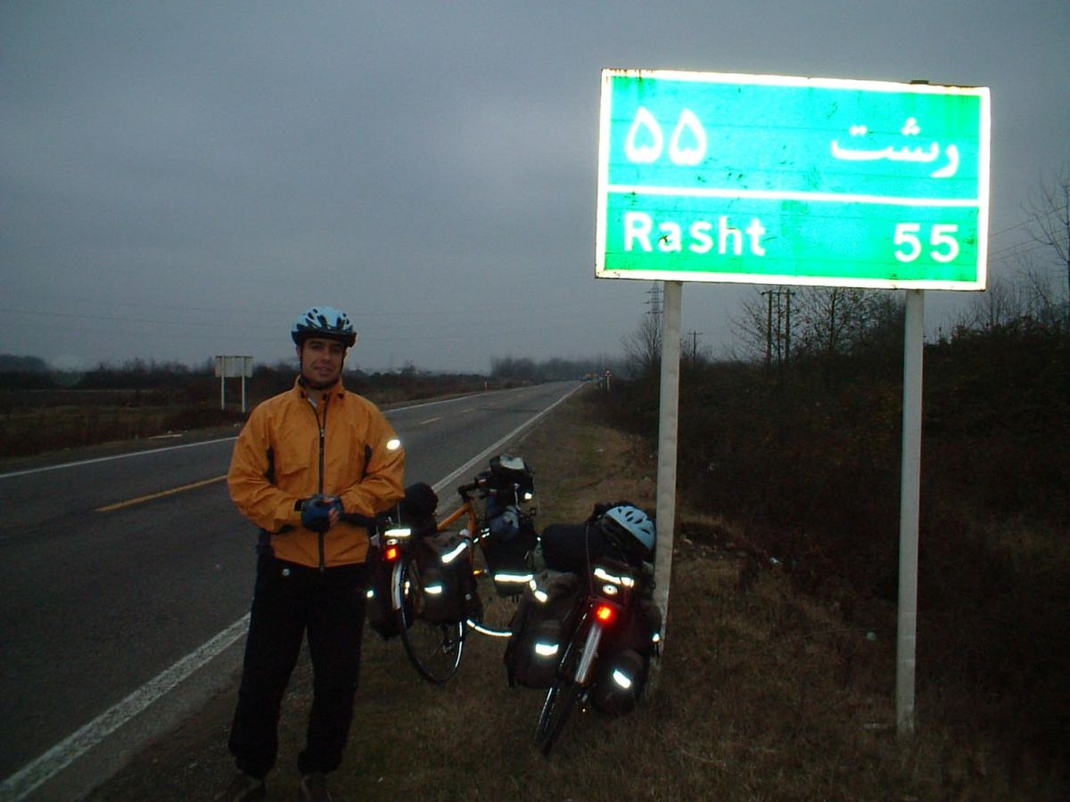The road to Rasht, Iran
