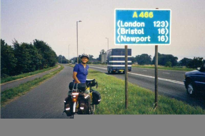 The A466 at Chepstow, Wales